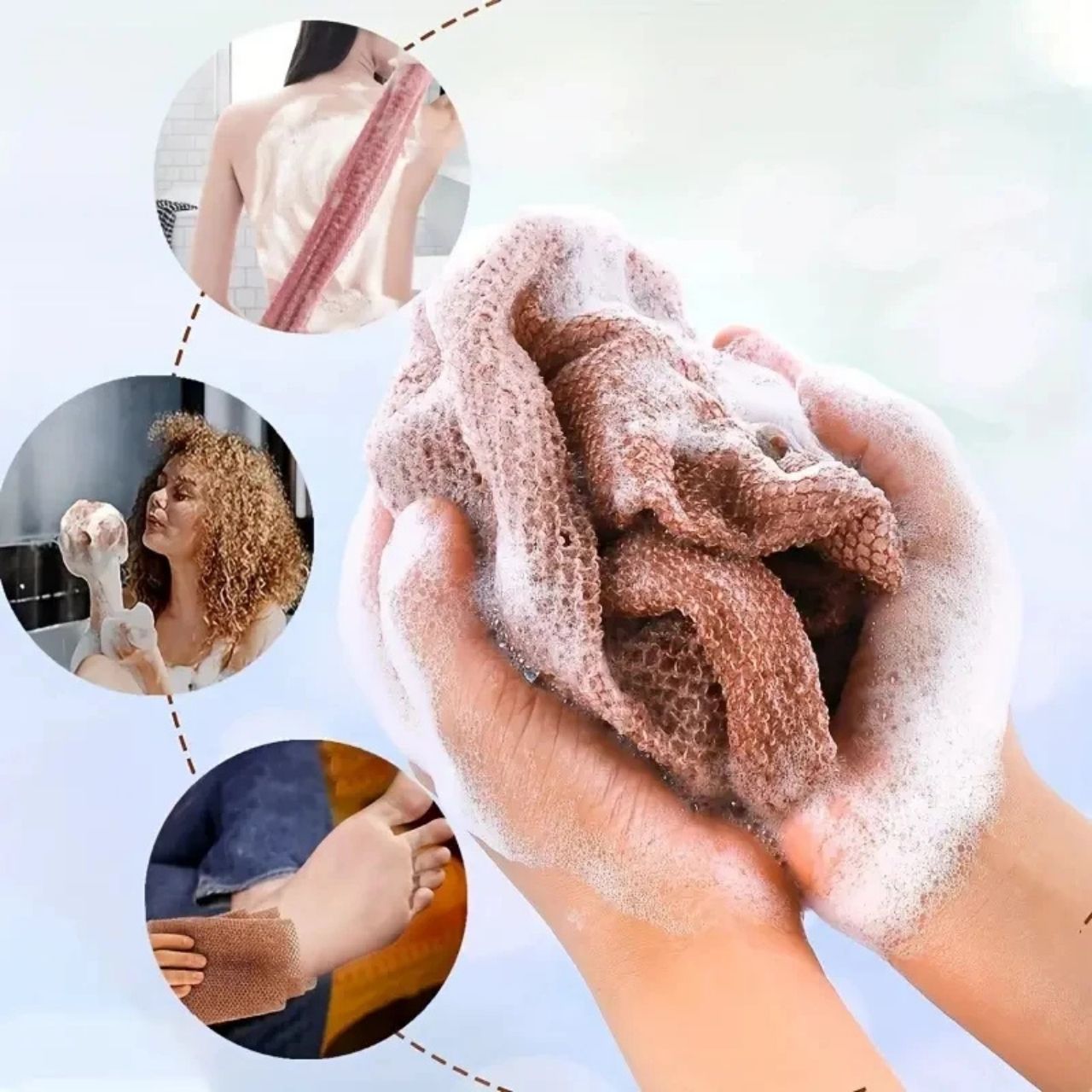 Exfoliați temeinic și îndepărtați toate celulele moarte ale pielii pentru o piele moale și netedă.