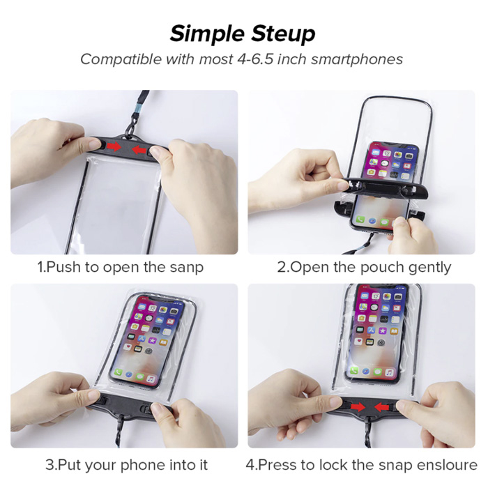 AquaBag, husă transparentă și impermeabilă pentru telefon - Image 4