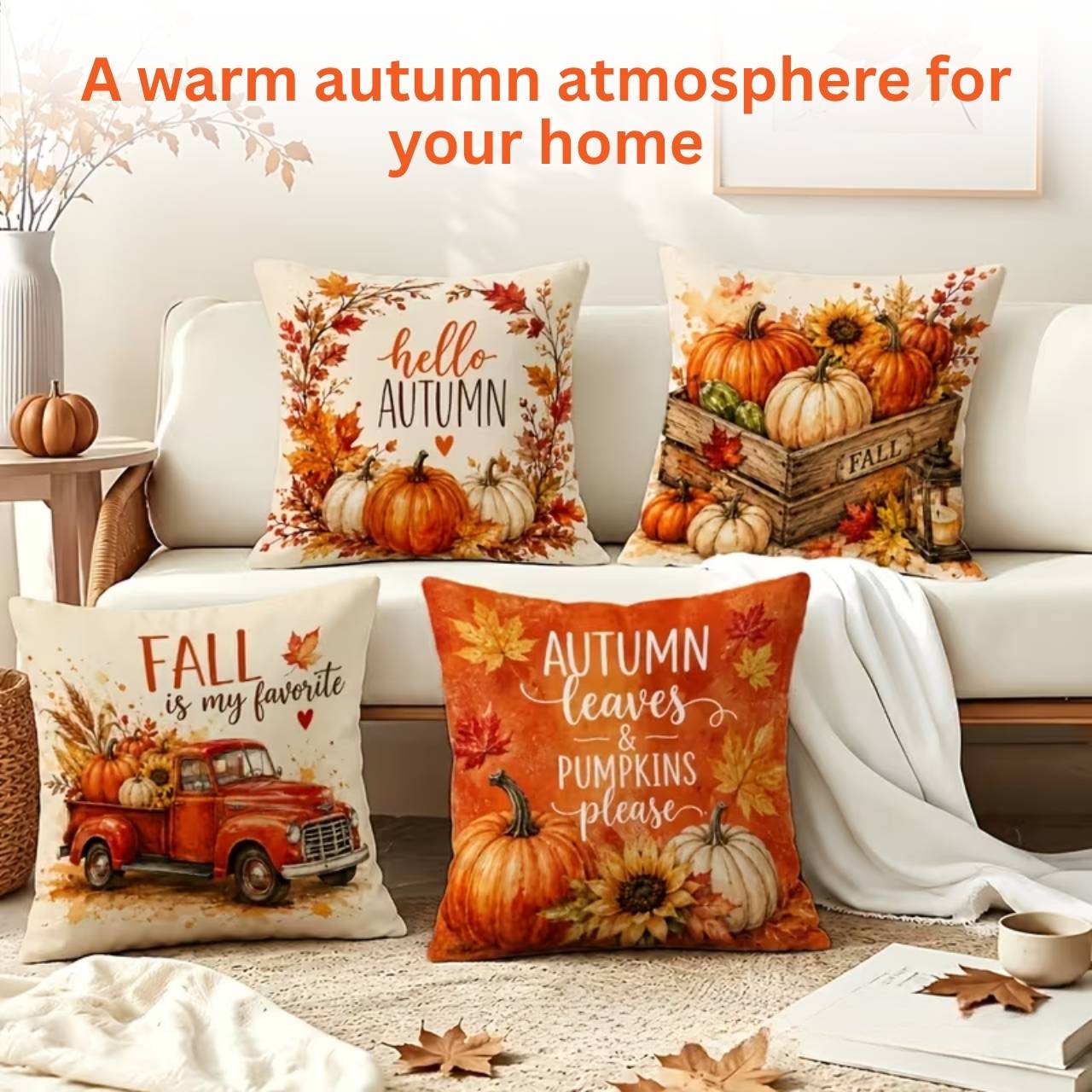 Husă pentru pernă cu tematică de toamnă, AutumnPillows - Image 5