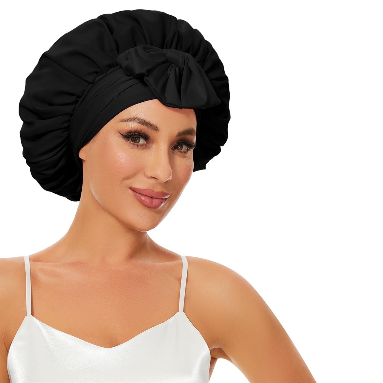 Bonnet, capac de satin pentru somn