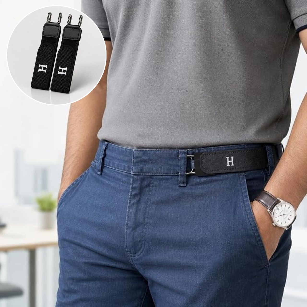 Curea elastică fără cataramă, BuckBelt - Image 9