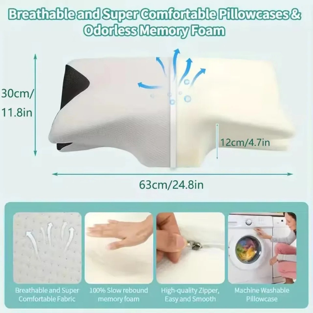 ButterflyPillow, pernă ergonomică din spumă cu memorie