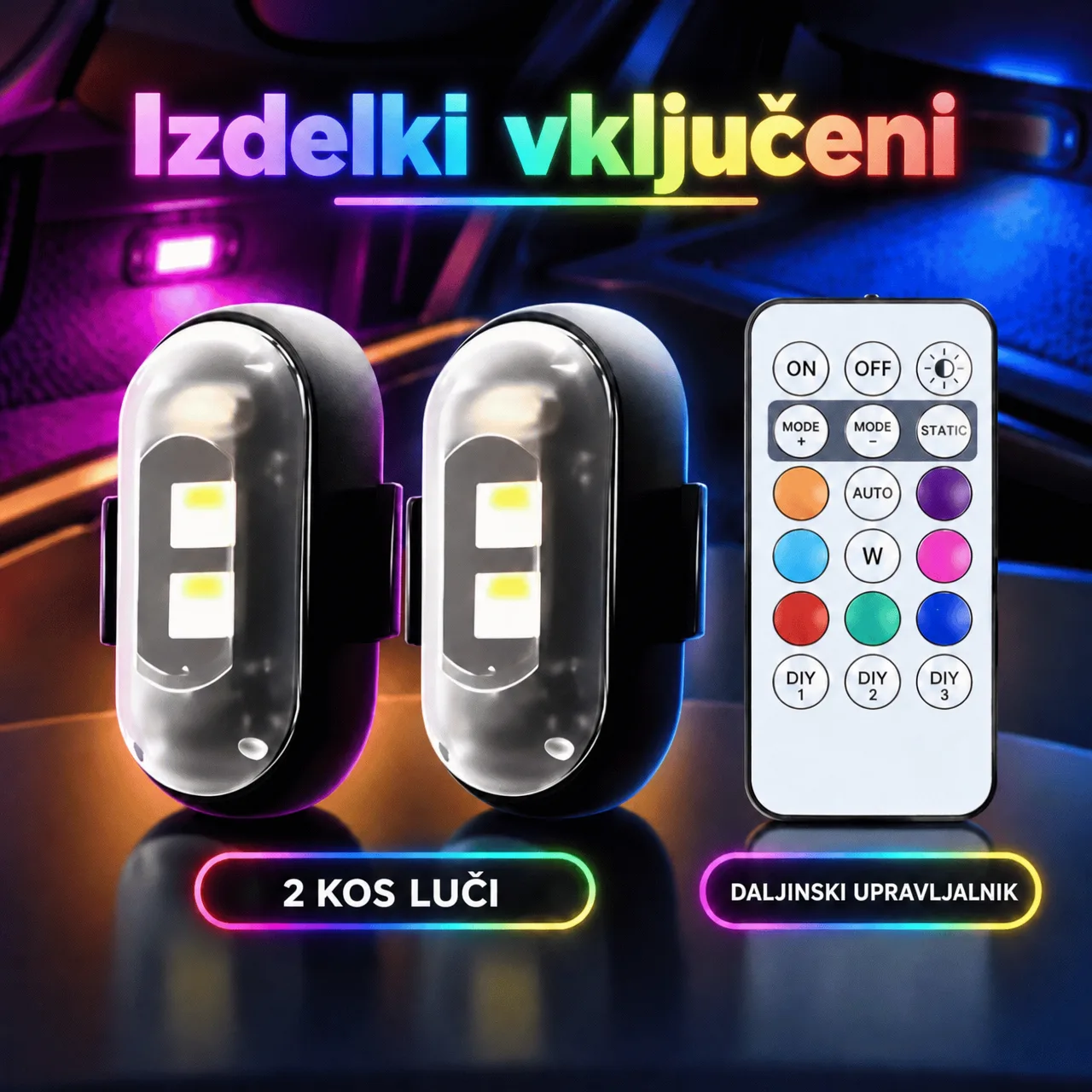 Iluminare ambientală LED pentru mașină, CarAmbient - Image 2