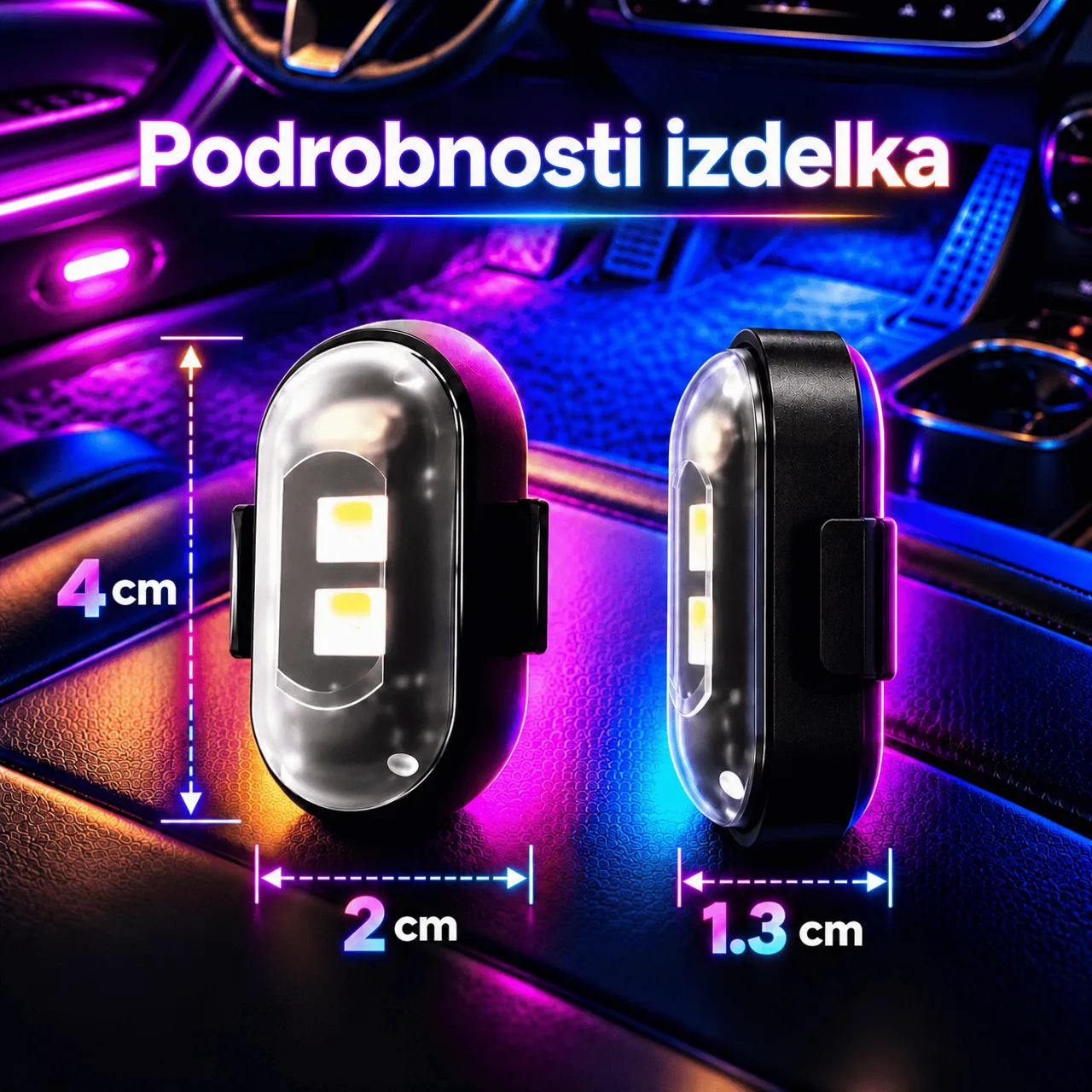 Iluminare ambientală LED pentru mașină, CarAmbient - Image 3