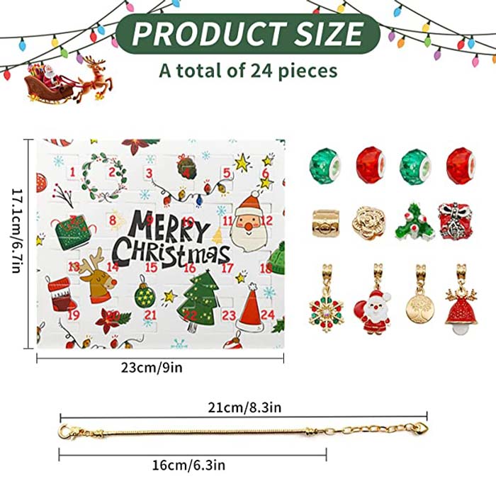 CharmsGiftSet, calendar special pentru sărbătorile de Crăciun - creeați propria brățară - Image 2