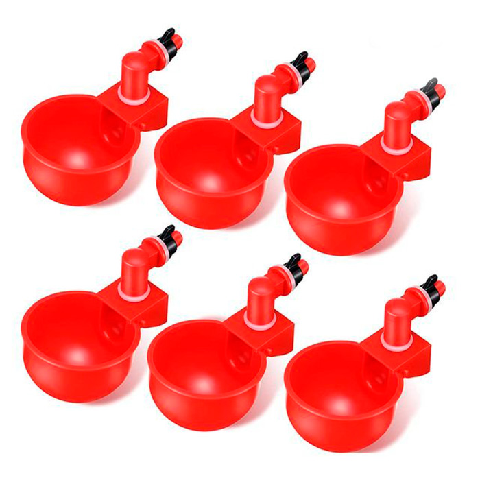 ChickenBowl, adapator de apă pentru găini și alte păsări (set de 6 bucăți)