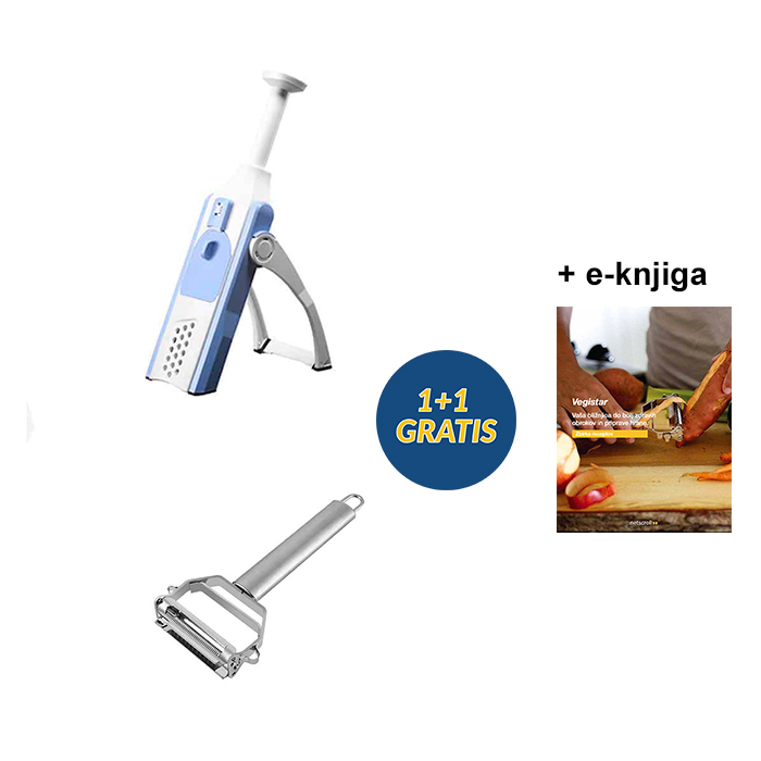ChopBundle – tocător de legume + feliator, decojitor și e-book