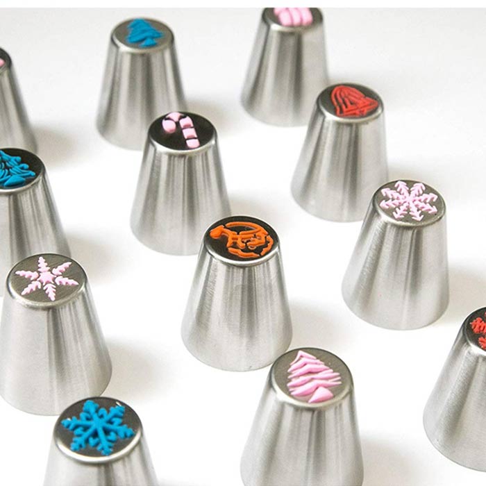 ChristmasNozzles, decorațiuni festive pentru o varietate de deserturi - Image 5