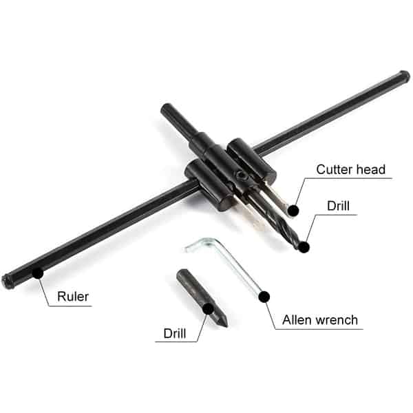 CircleCutter, dispozitiv de frezare reglabil (30 – 120 mm) - Image 4