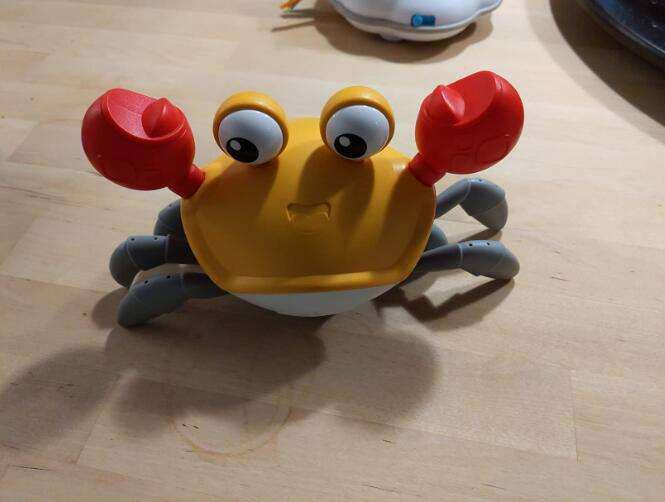 CrawlingCrab, jucărie interactivă în formă de crab, care se mișcă atunci când te apropii de el
