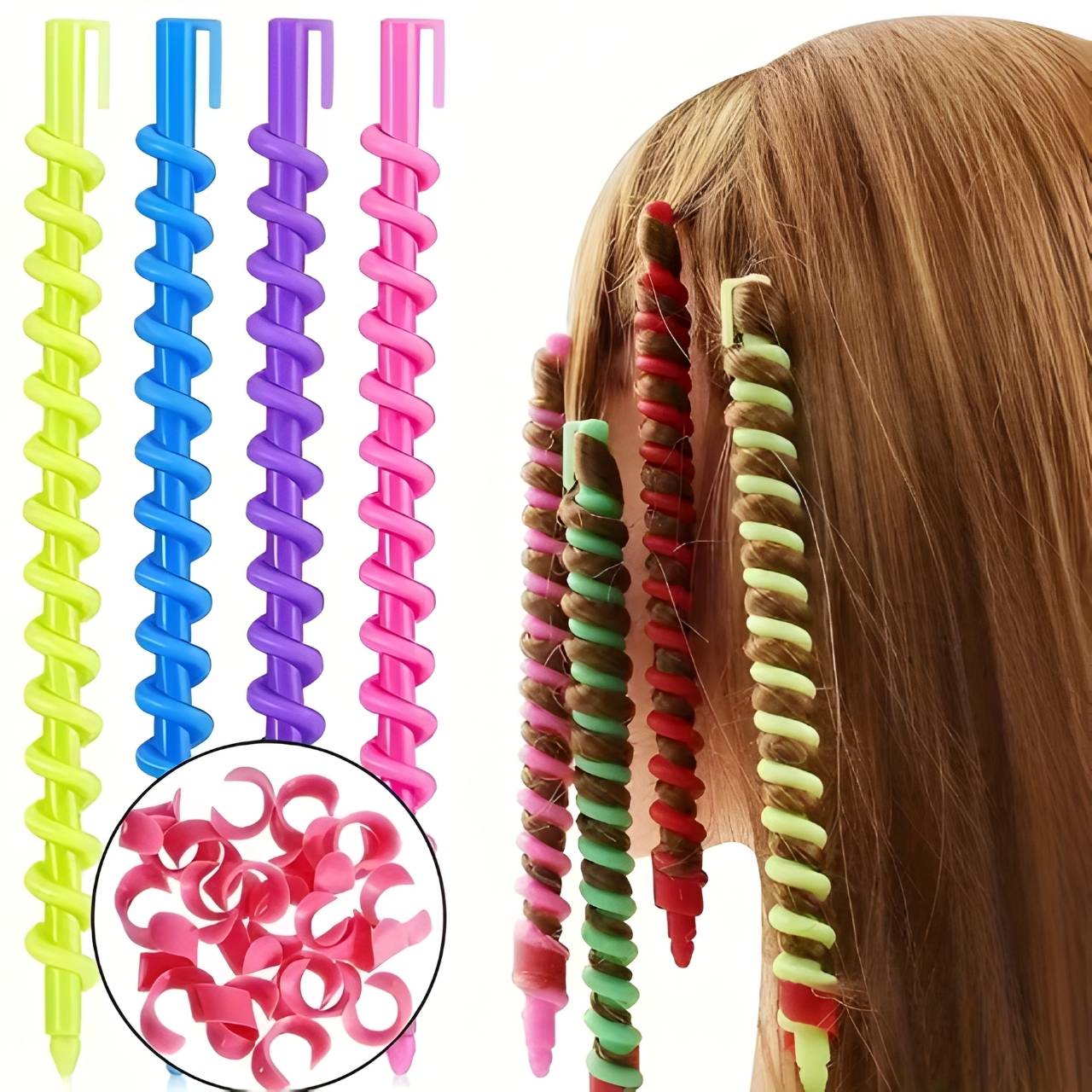 Curlsy, bigudiuri spiralate pentru bucle perfecte
