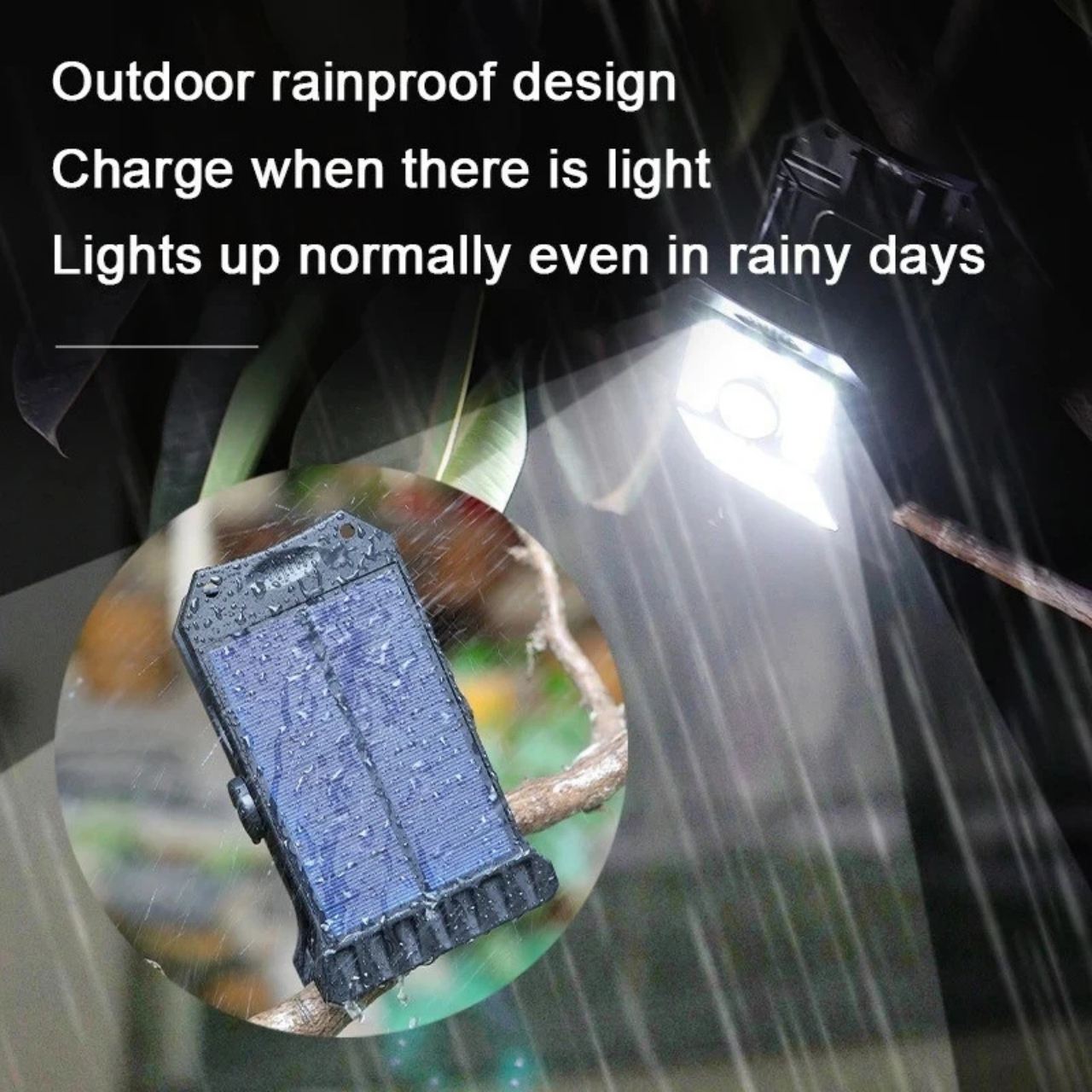 DeckClip, Lampa Solar pentru Grădină cu Clips și Senzor de Mișcare