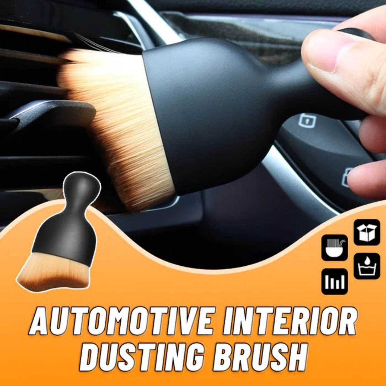 Dustco, perie pentru curățarea interiorului mașinii
