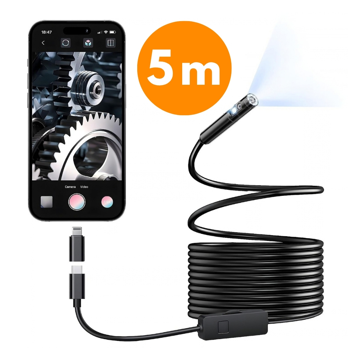 Cameră endoscopică pentru telefon, EndoCam - Image 1