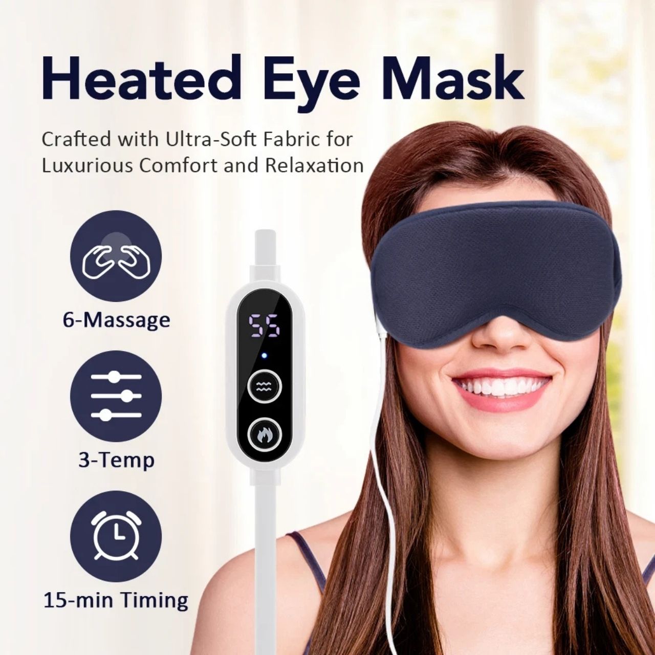 EyeMask, mască de masaj pentru ochi cu încălzire - Image 2