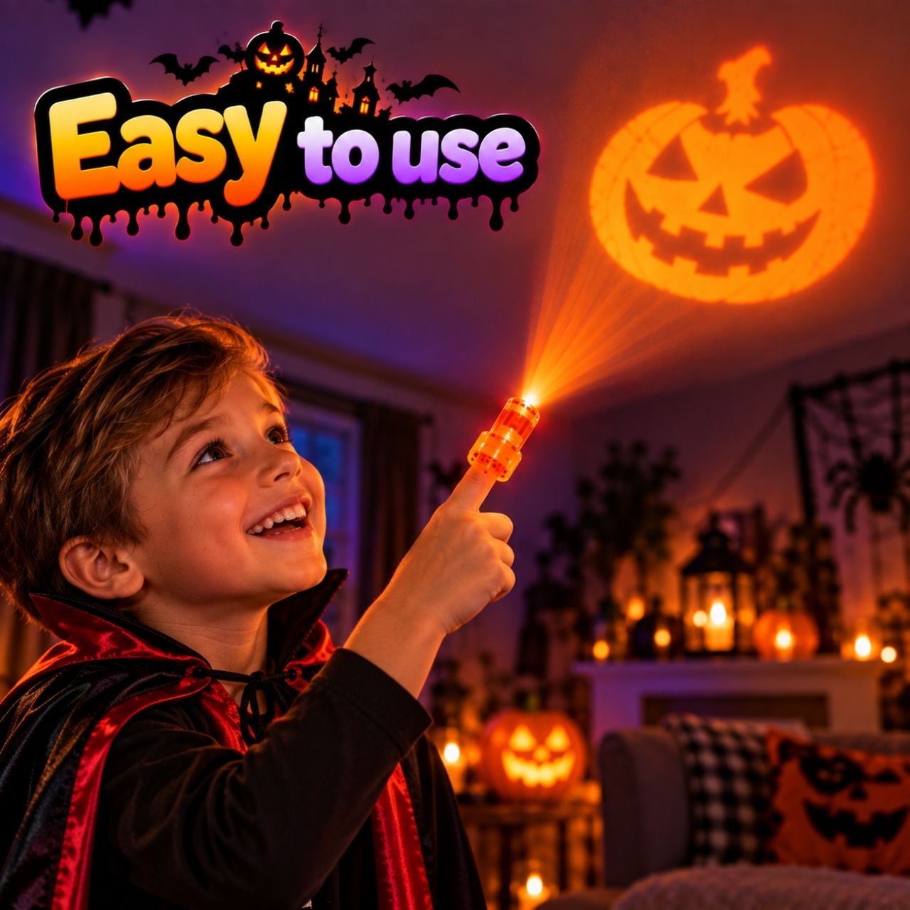 Proiectoare LED pentru degete – Halloween, FingerLights - Image 2