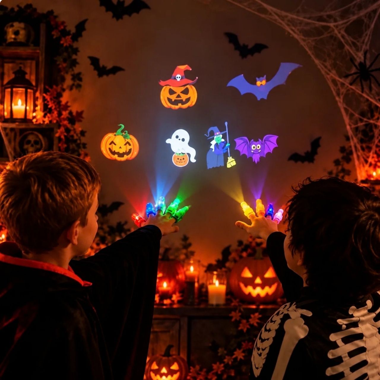 Proiectoare LED pentru degete – Halloween, FingerLights - Image 6