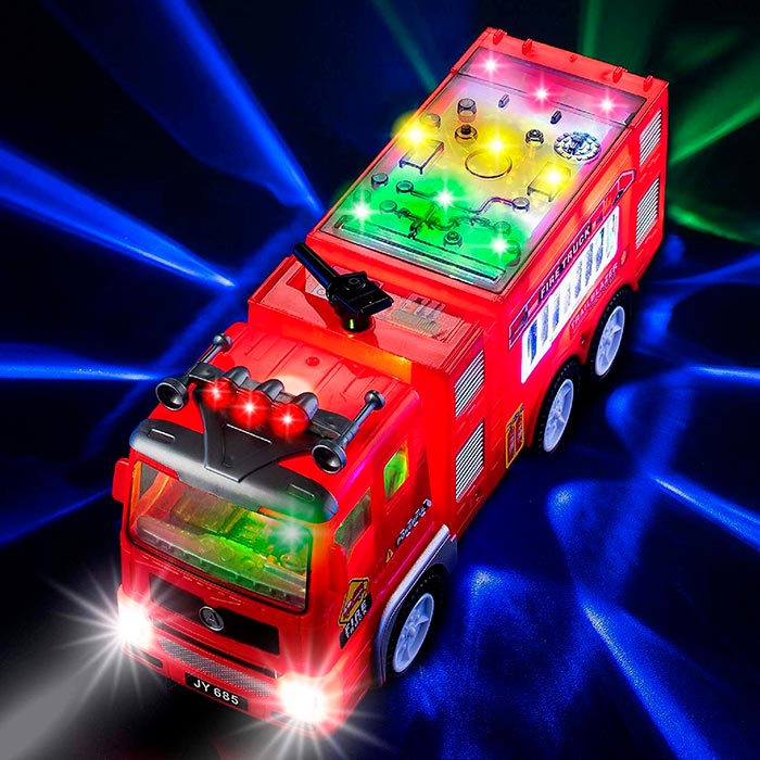 Creează o experiență de scenă de incendiu realistă cu sirenă și lumini!