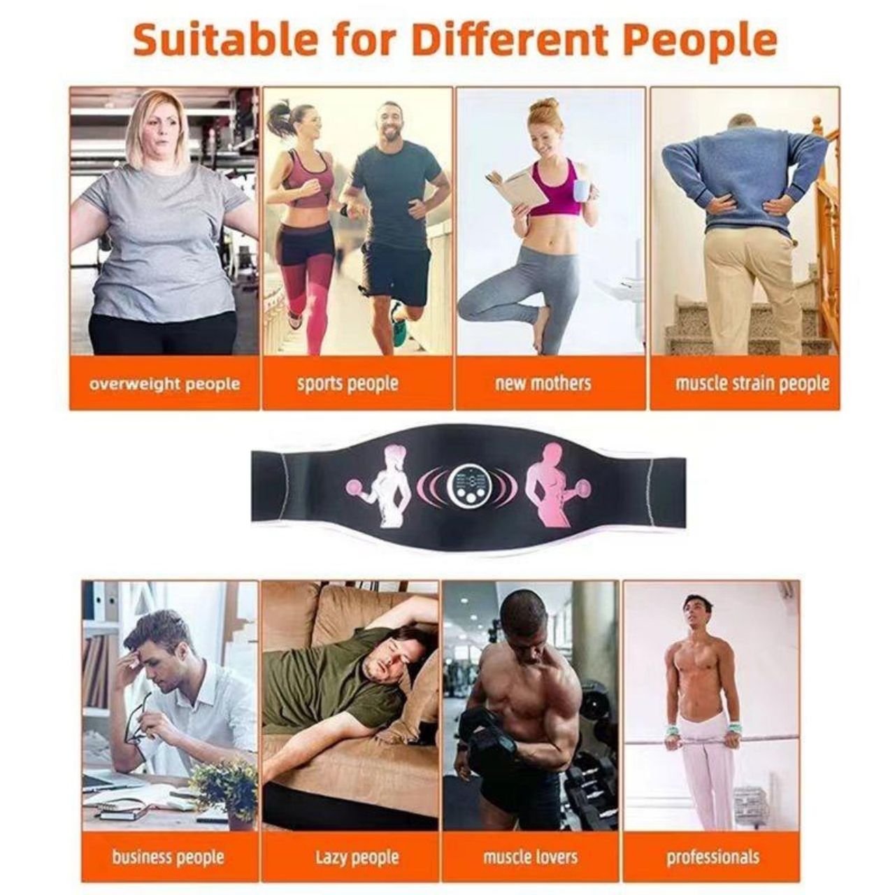FitnessBelt, centură de stimulare a mușchilor abdominali - Image 5