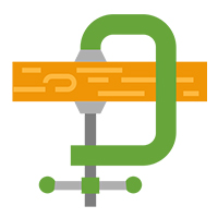 FixClamps, unealtă de îmbinare a lemnului la 90 de grade (4 piese) - Image 3