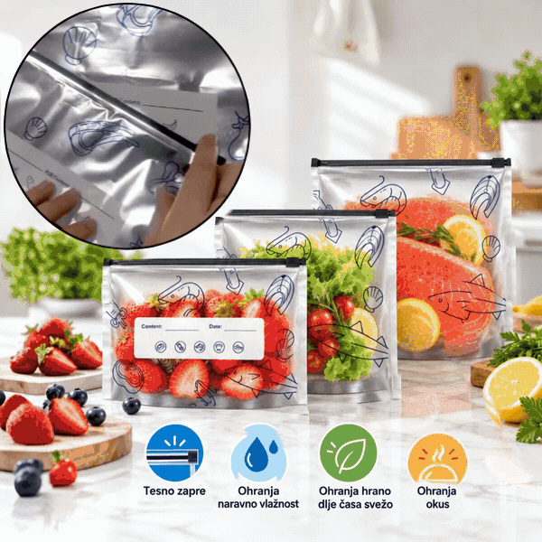 Pungi pentru păstrarea alimentelor (15+15 GRATUITE), FreshBags