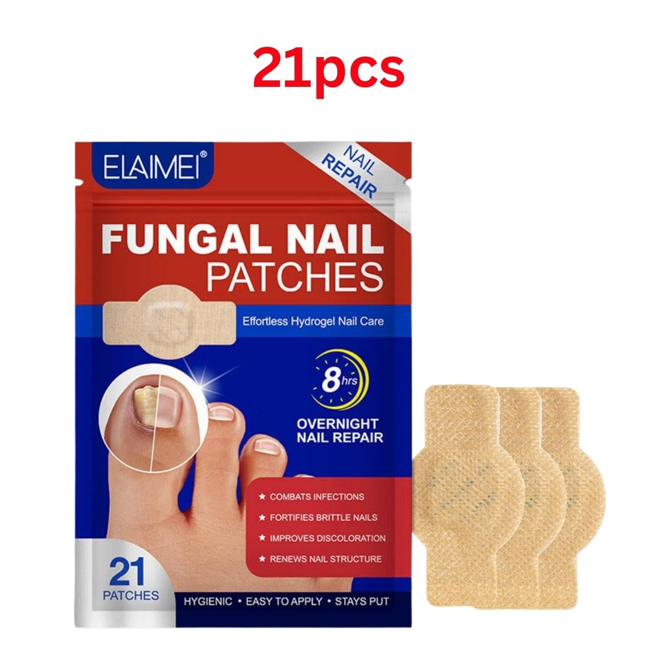 FungalPatches, plasturi pentru îngrijirea cosmetică a unghiilor (21 buc.)