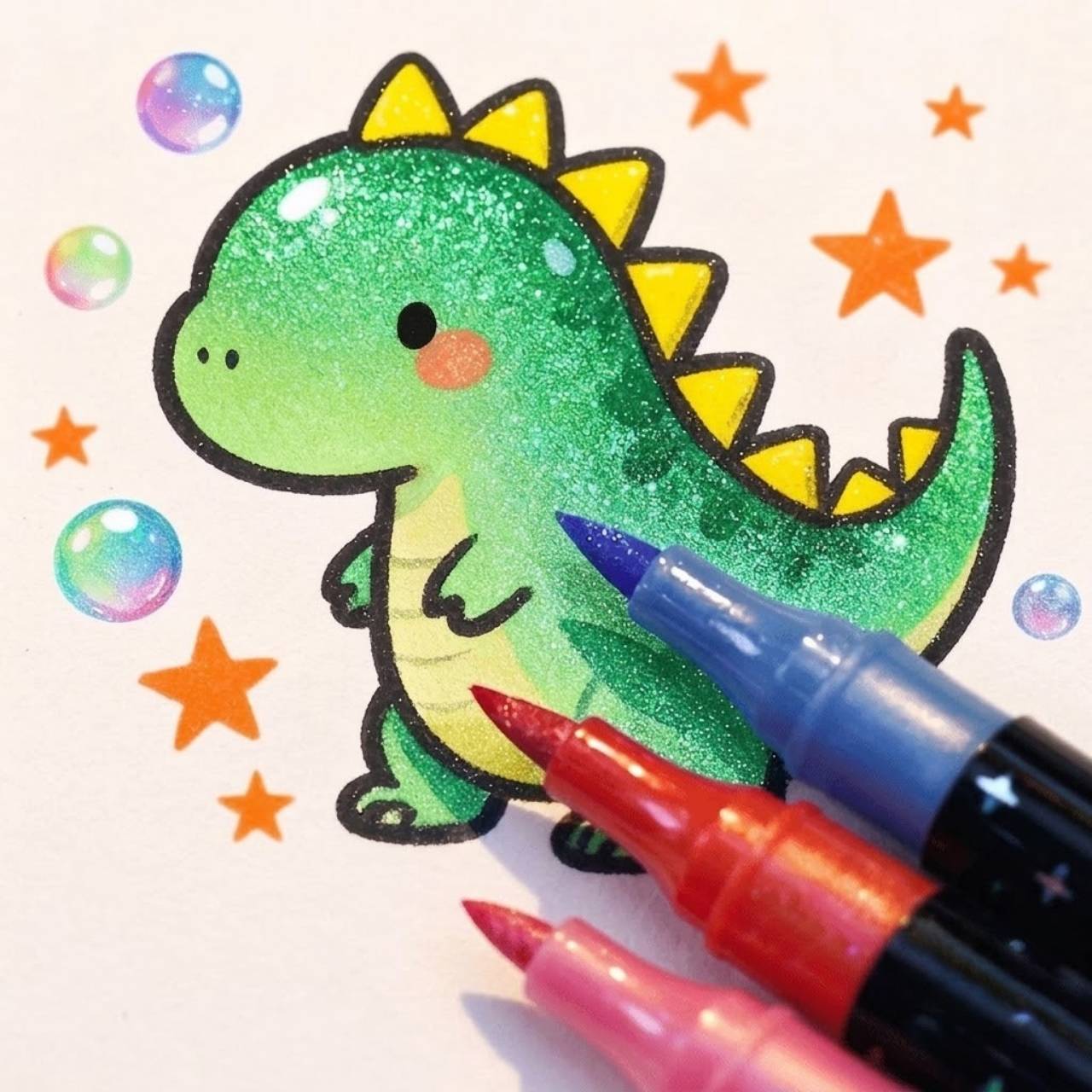 Markere cu sclipici, GlitterMarkers - Image 2