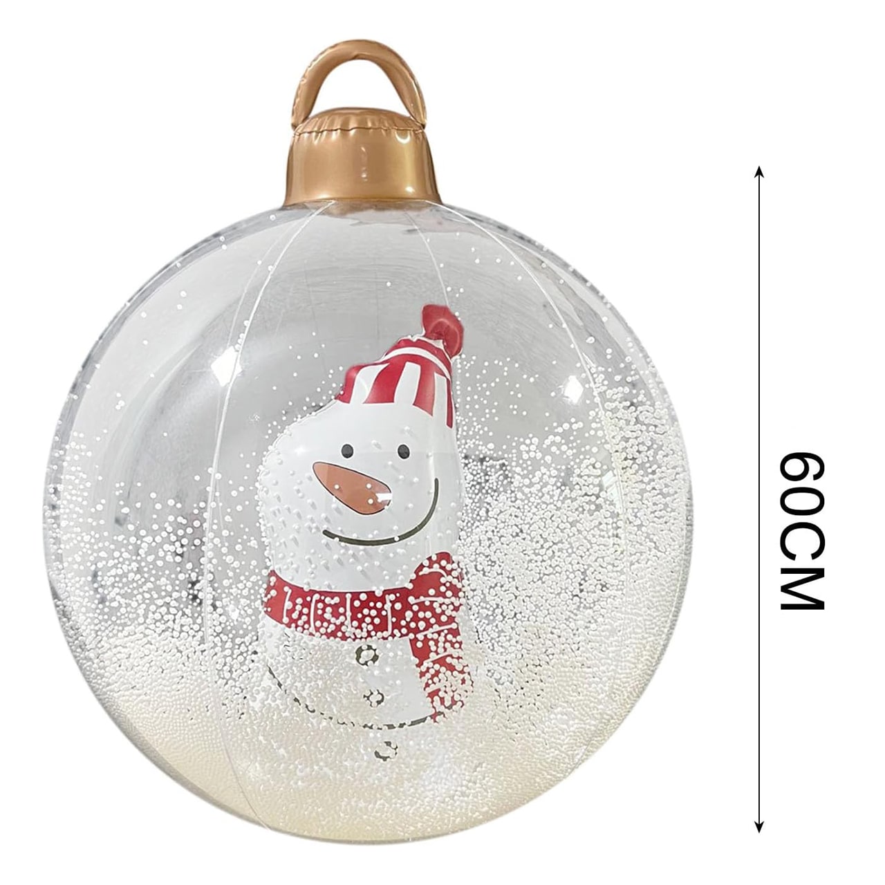 GlowySnowy, glob de Crăciun cu motiv de om de zăpadă și lumină - Image 9