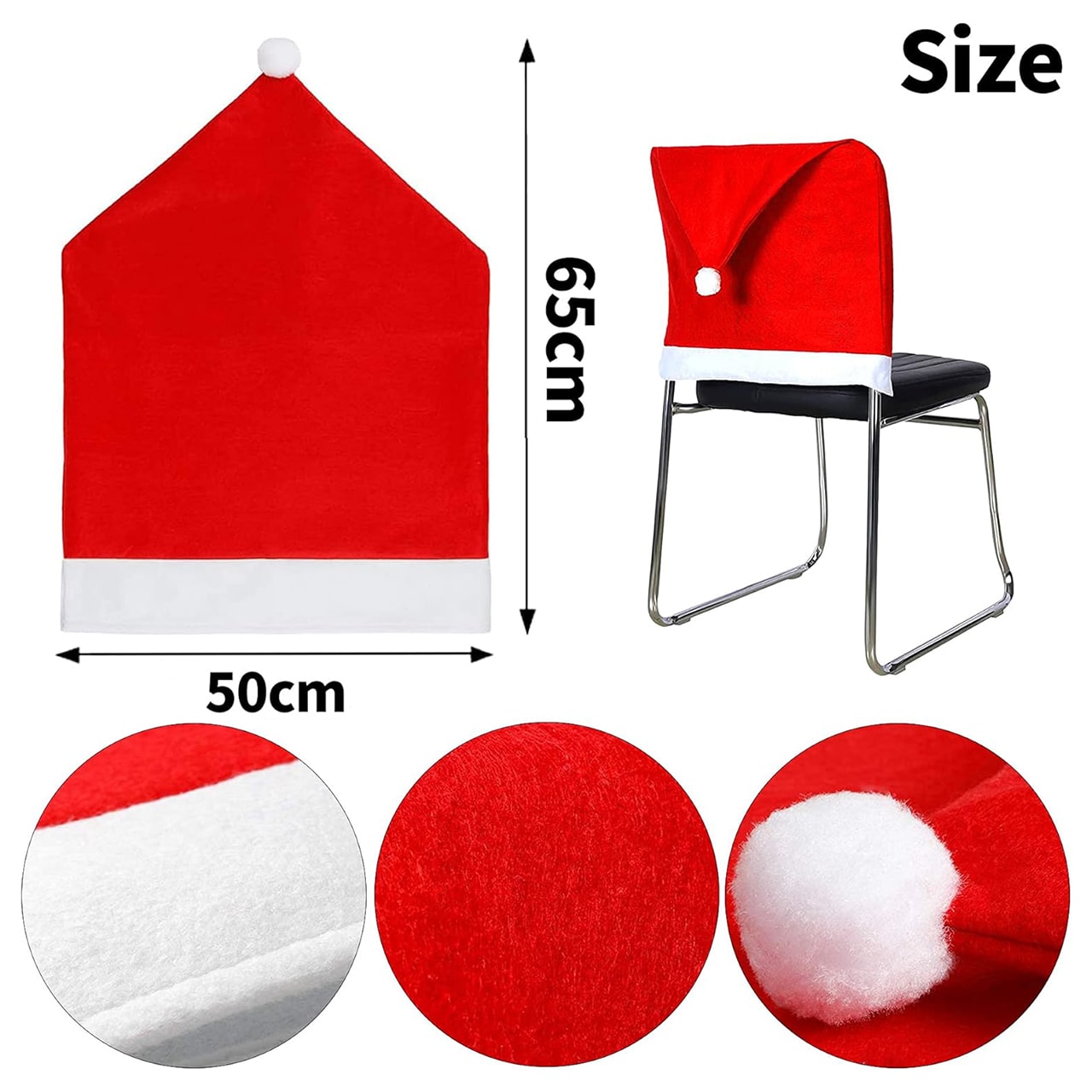 HatBundle – suporturi de masă de Crăciun, 20 buc. + huse de scaun, 4 buc. - Image 4