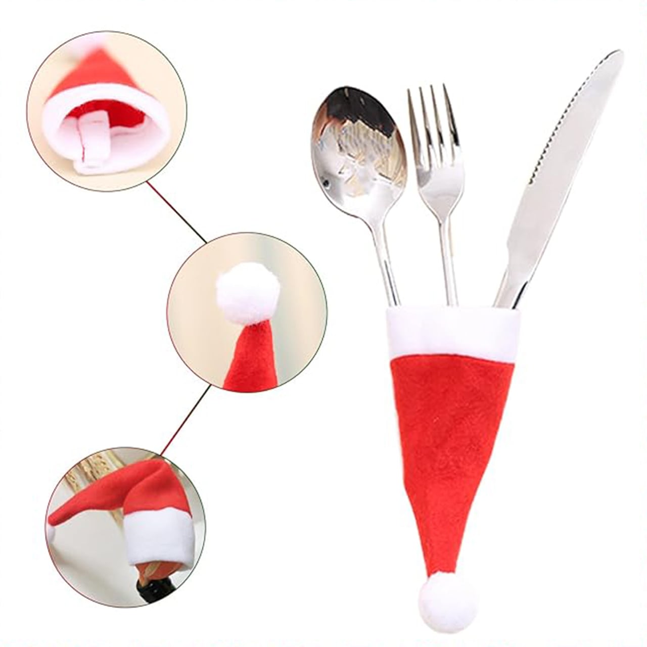 HatBundle – suporturi de masă de Crăciun, 20 buc. + huse de scaun, 4 buc. - Image 7