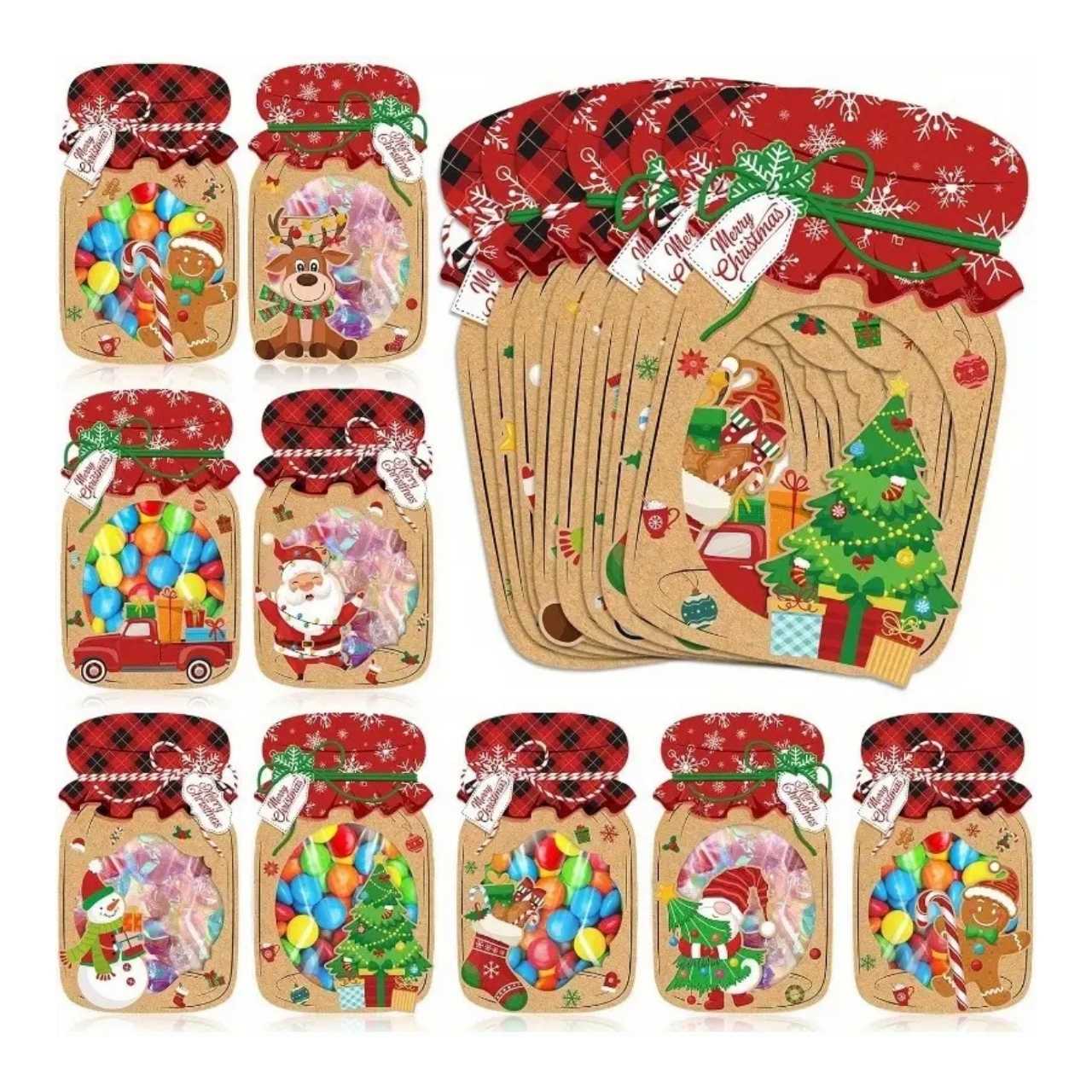 JarGifts, Set de carduri cadou de Crăciun (48 buc.) - Image 1