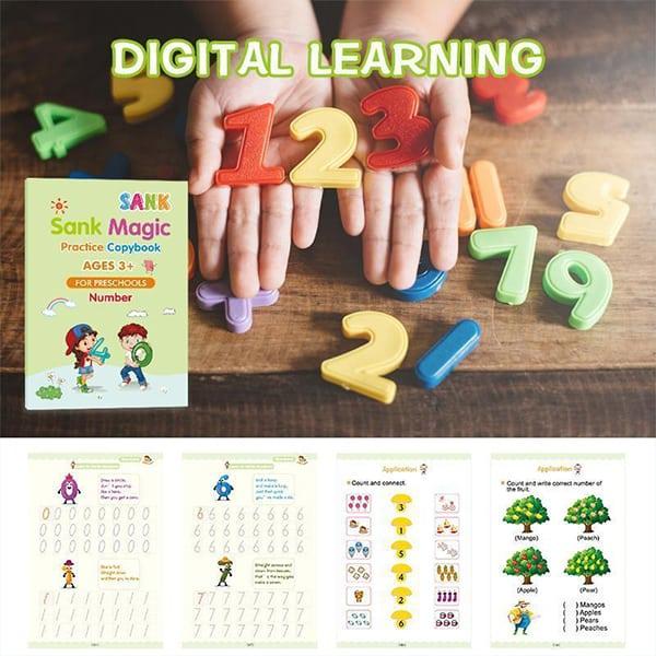 KidBook – 4 caiete de lucru cu stilou magic cu cerneală care dispare - Image 6