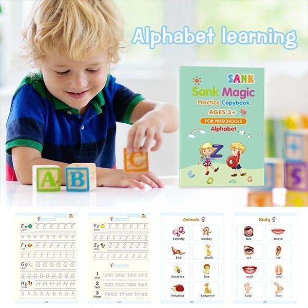 KidBook – 4 caiete de lucru cu stilou magic cu cerneală care dispare - Image 7