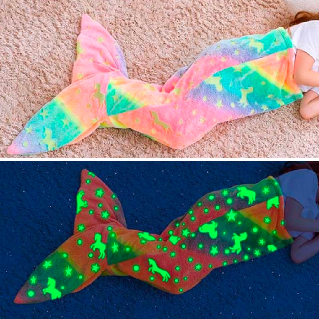 MermaidBlanket, pătură pentru copii în formă de coadă de sirenă - Image 7