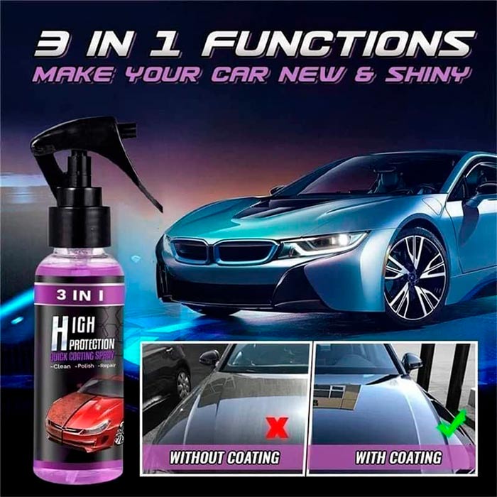 NanoSpray, spray de protecție 3 în 1 pentru mașină - Image 3