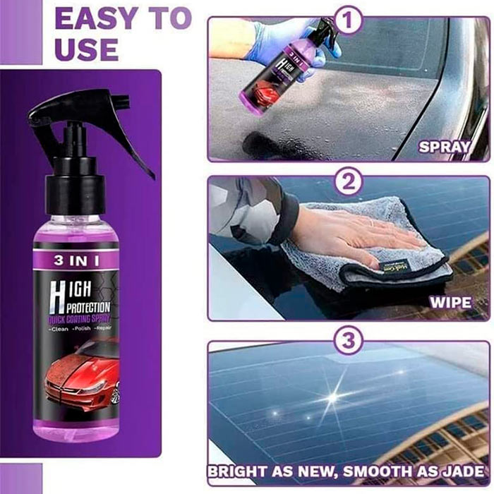NanoSpray, spray de protecție 3 în 1 pentru mașină - Image 8