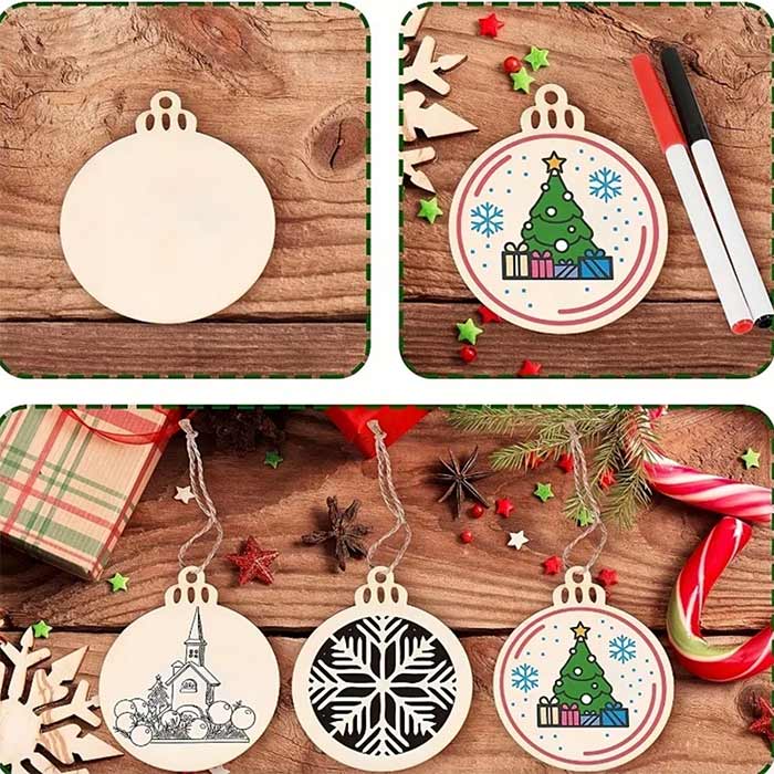 Decorațiunile festive sunt realizate din lemn natural!