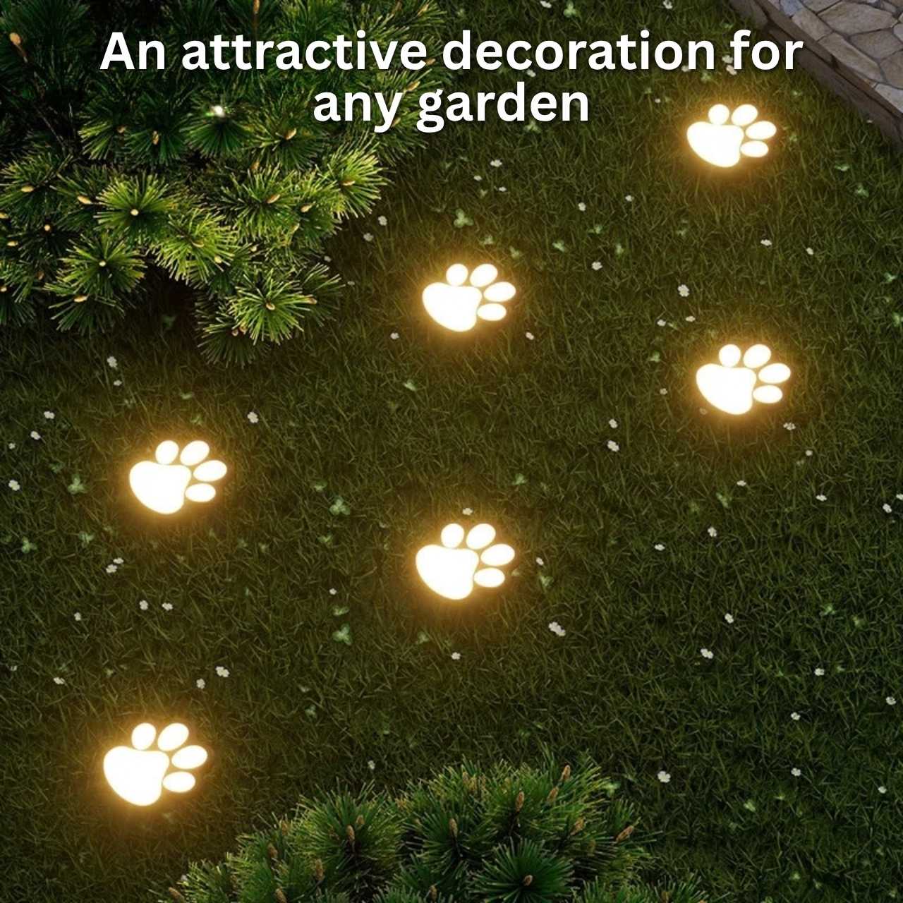 Lămpi LED solare în formă de lăbuță, Paws - Image 6