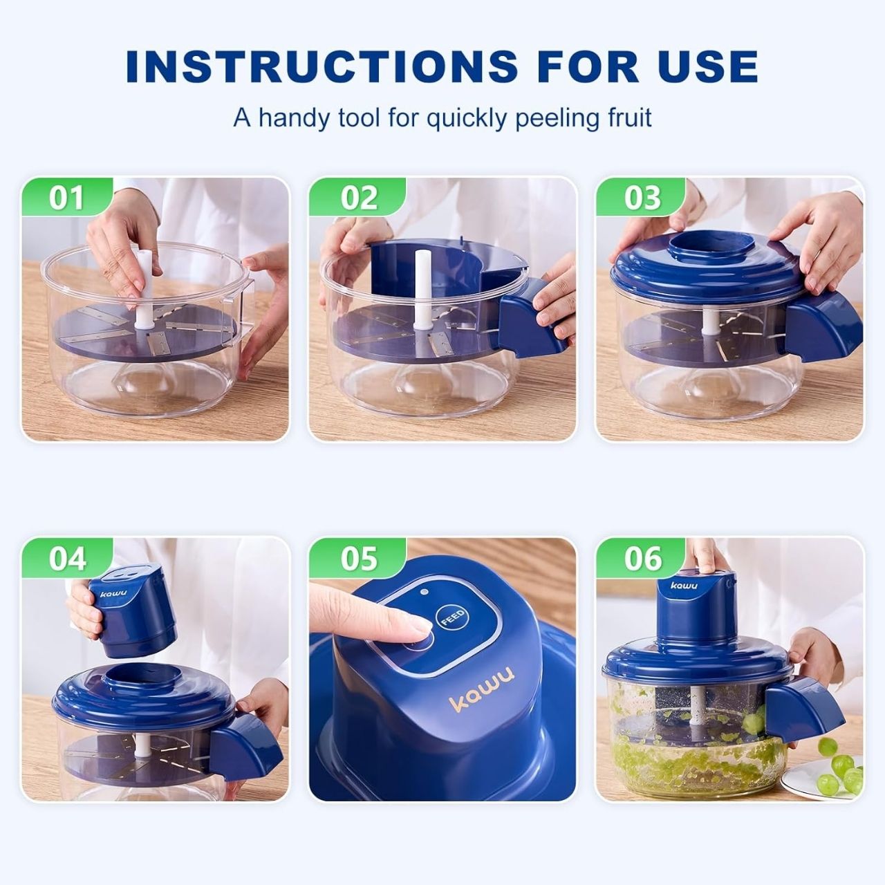 PeelStar, curățătorul fără fir pentru fructe și legume mai mici