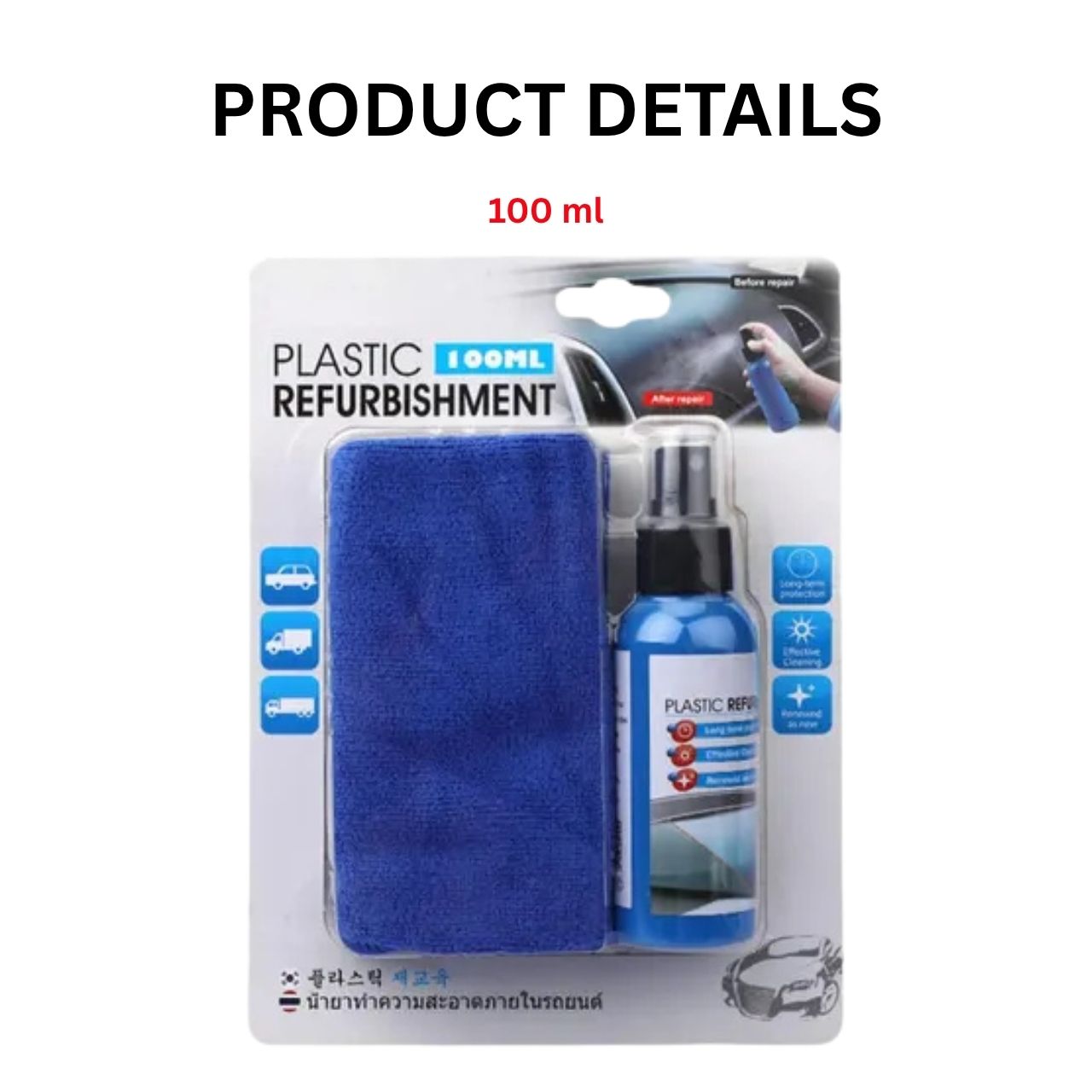 Set pentru recondiționarea bordului, PlasticRestorer - Image 2