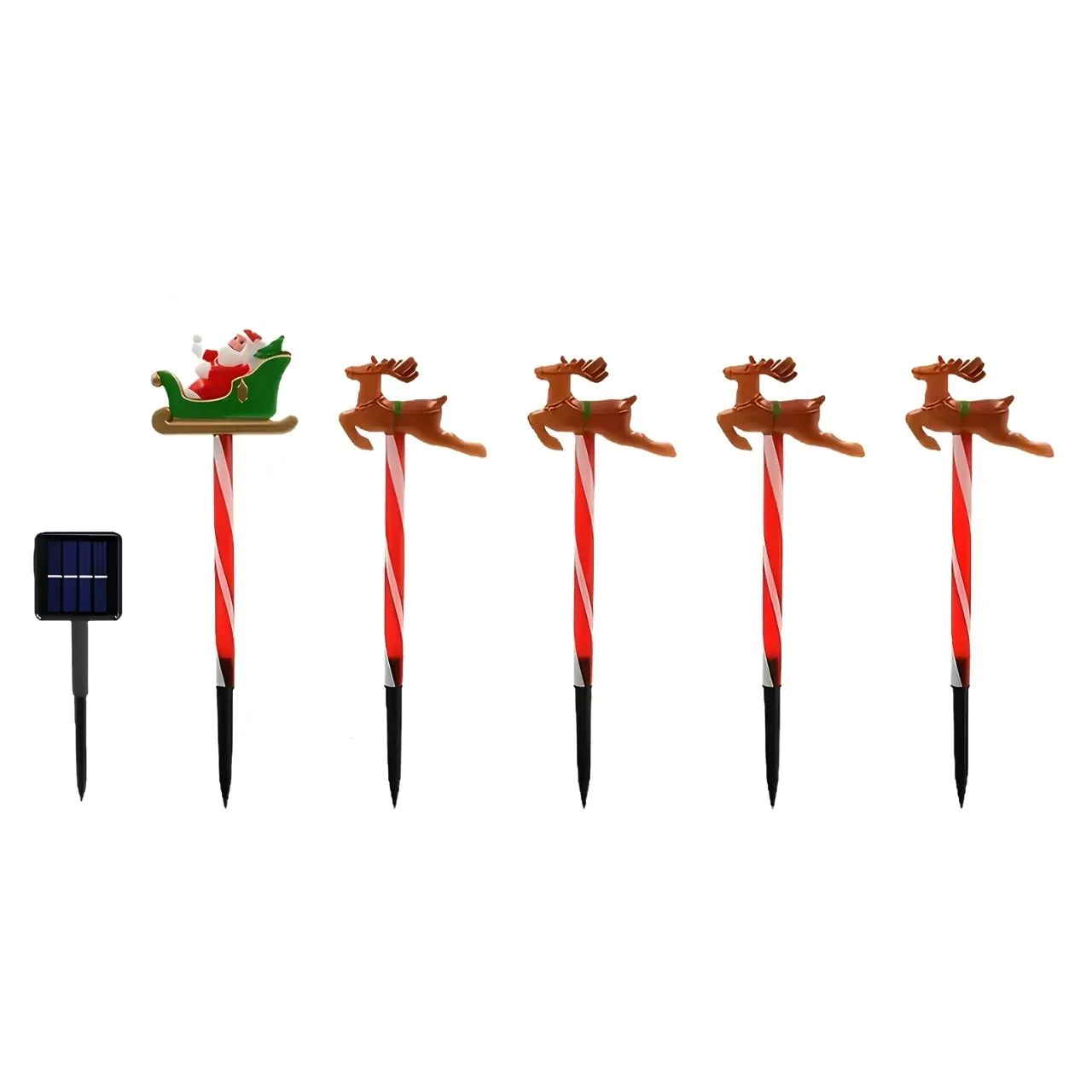 Decorațiune de Crăciun pentru grădină cu Moș Crăciun și reni, ReinDeers - Image 4