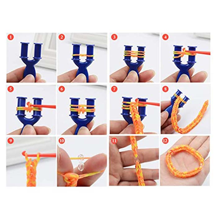 RubberBands, set pentru realizarea brățărilor, pandantivelor și a altor accesorii