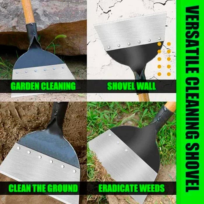 Shovel-ul multifuncțional este potrivit pentru sarcini de grădinărit și, de asemenea, pentru curățare!