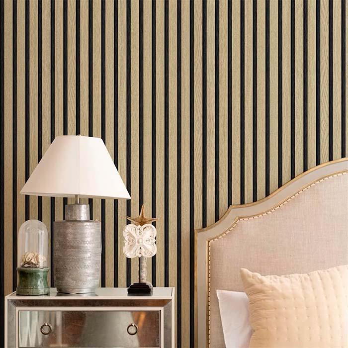 SlatWall, folie autoadezivă cu aspect de lemn natural (300 x 45 cm) - Image 5
