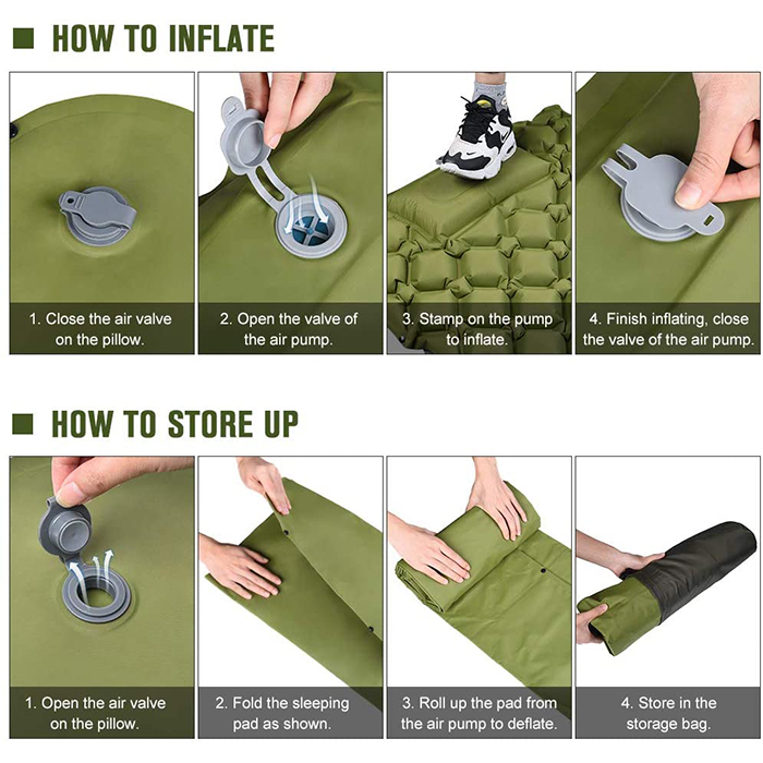 SleepMat, saltea gonflabilă cu spațiu pentru cap - Image 9