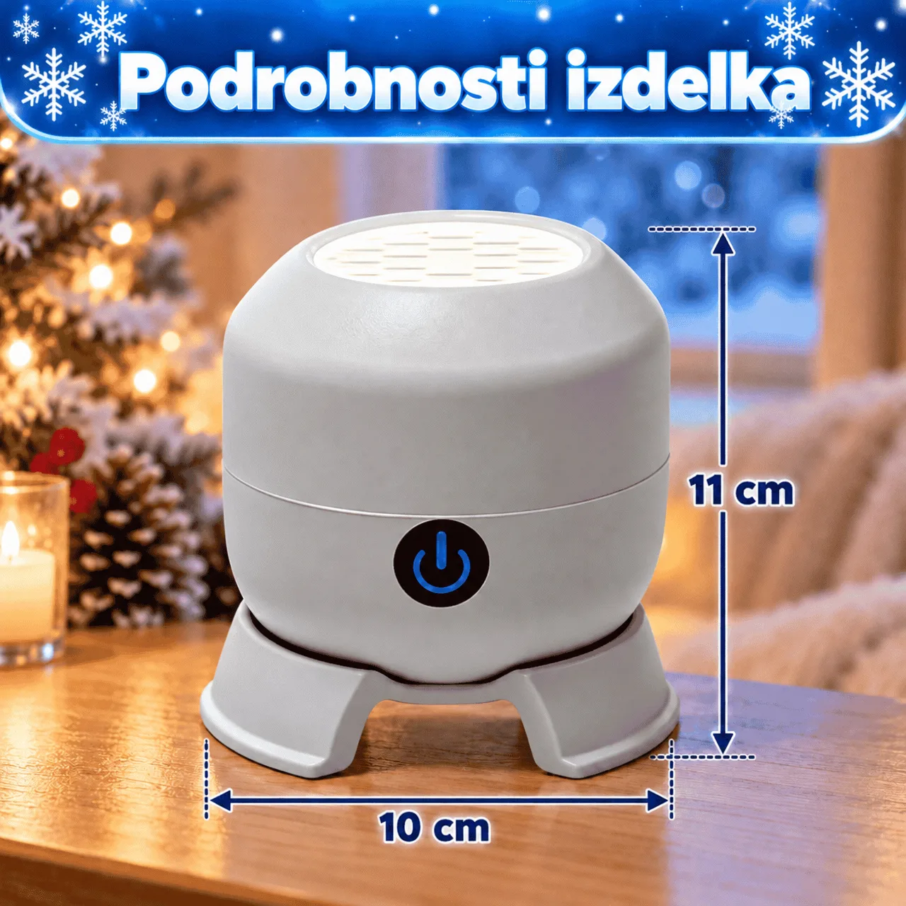 Proiector LED cu fulgi de zăpadă, SnowLamp - Image 3