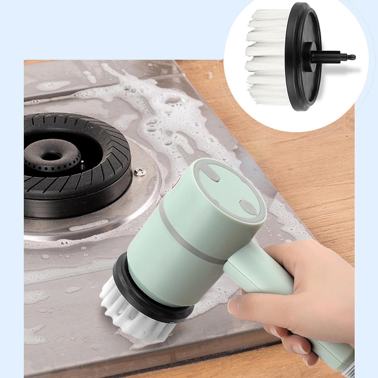 Spinny, buretele electric multifuncțional de curățare cu cap rotativ la 360° - Image 6