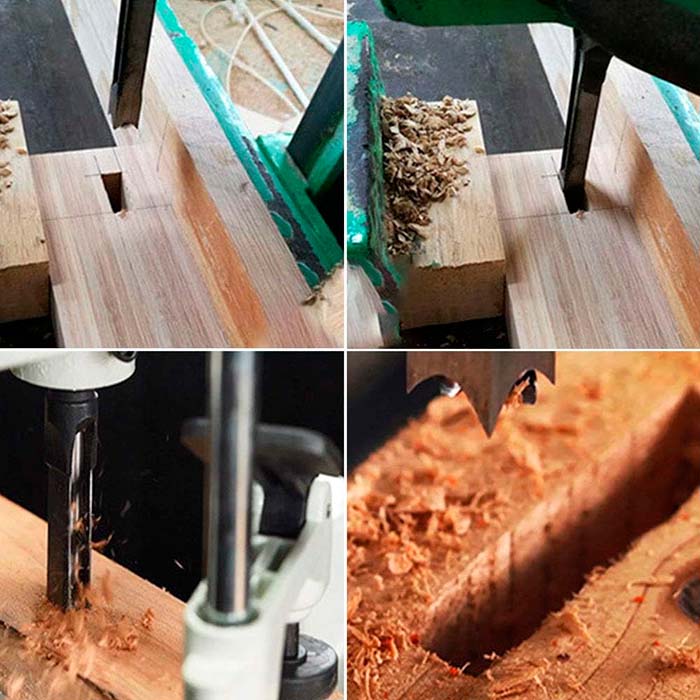 SquareDrill, burghie pentru găurirea lemnului (4 bucăți) - Image 3