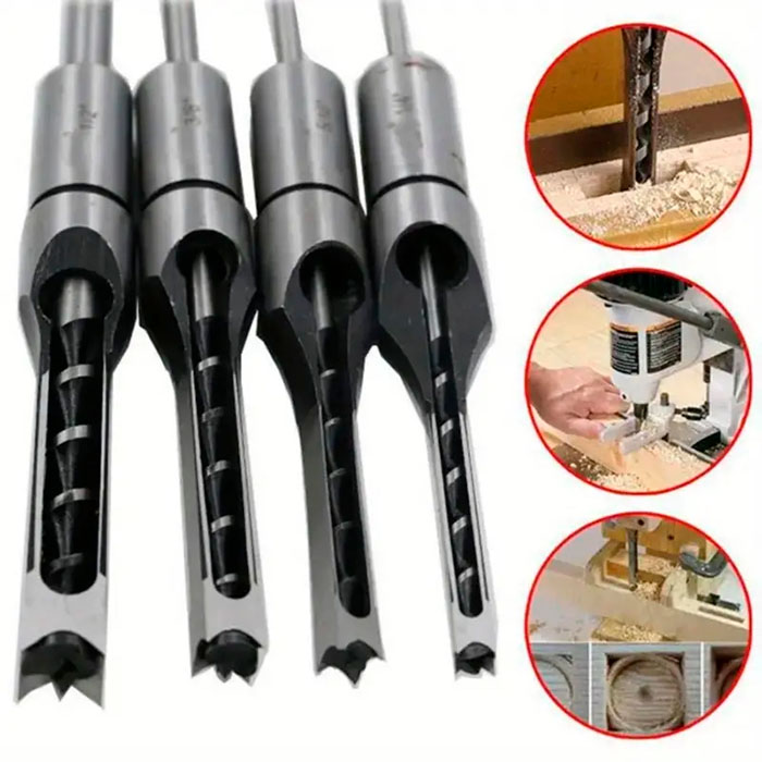 SquareDrill, burghie pentru găurirea lemnului (4 bucăți) - Image 4