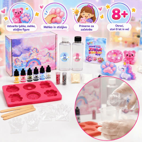 Set DIY pentru realizarea figurinelor, SquishyMaker - video